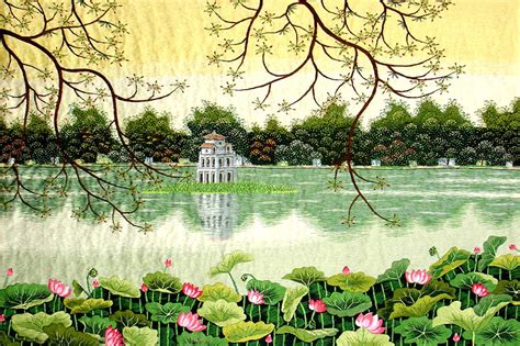 Lotus Pond! Bir 3. Yüzyıl Vietnam Resminin Dokunuşlu Sembolizmi ve Zarif Çizgileri